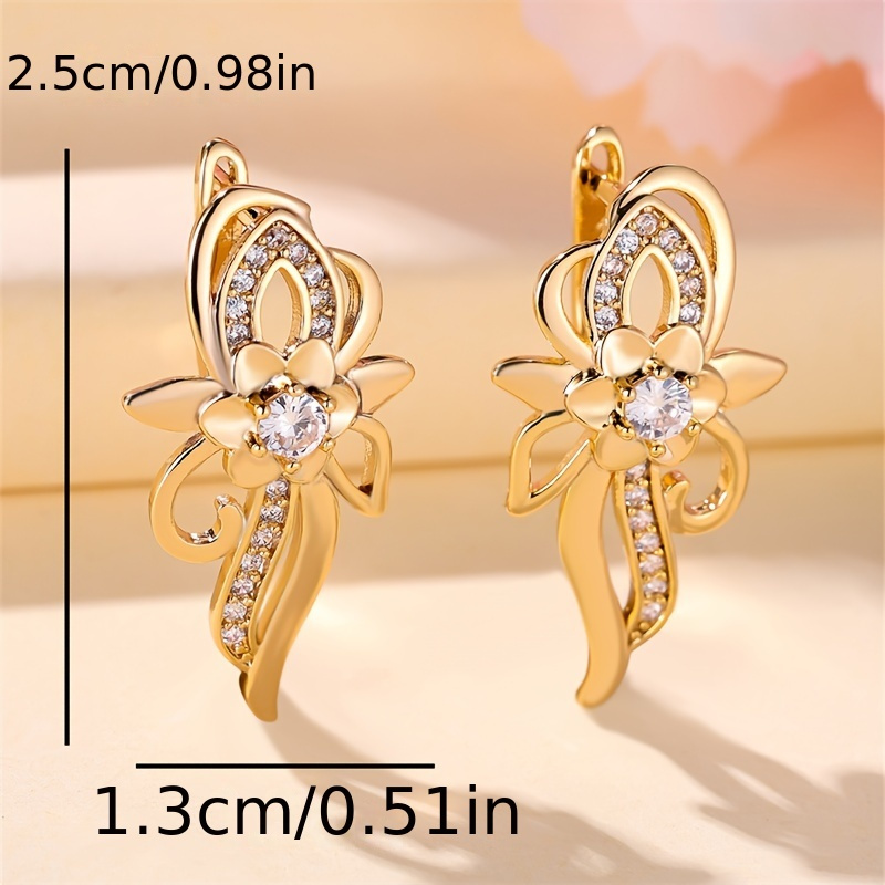 Women's KC Golden Color Synthetic Zirconia Drop Earrings